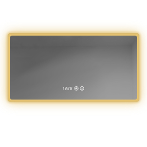 Espejo de Baño LED Rectangular Moderno y Minimalista con Esquinas Suaves, Retroiluminación y Control Táctil para Tocador de Hotel, Venta al por Mayor - Product Image 2