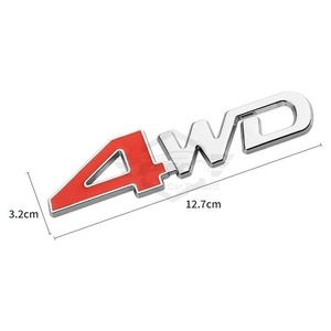 Accesorios de Estilo para Automóviles, Emblema de Metal para Automóviles con Tracción en las Cuatro Ruedas 4WD 4x4, Insignia con Logotipo para Ford, BMW, Audi, <span class=keywords><strong>Toyota</strong></span>, <span class=keywords><strong>Jeep</strong></span>, <span class=keywords><strong>FJ</strong></span> <span class=keywords><strong>Cruiser</strong></span> - Product Image 3
