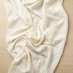 Premium 100% Organic Handloom Woven Khadi Cotton Fabric Girls Boys <b>Dress</b> Baby Kids White Solid Breathable 150GSM Medium Weight - Product Image 1