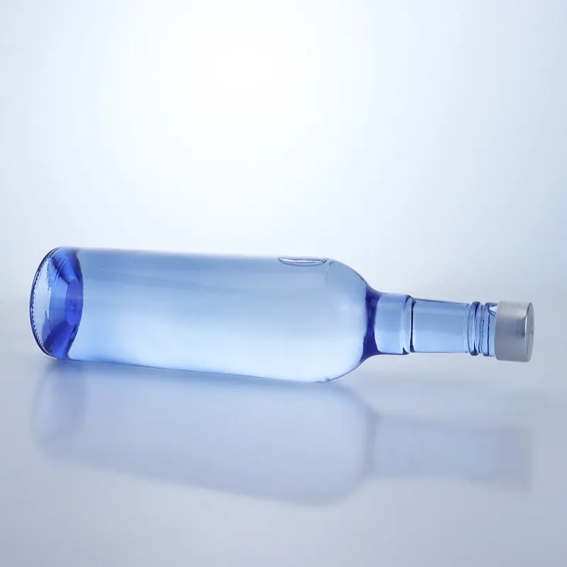 Bouteille en verre bleu pour téléphone portable, de haute qualité, 300ml, pour la boxe