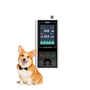 SAFVET CA10M <span class=keywords><strong>Monitor</strong></span> <span class=keywords><strong>Capnography</strong></span> Co2 dokter hewan ETCO2 Spo2 dengan knotografi - Product Image 4