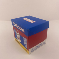 Vente directe d'usine, boîte à gâteau en carton blanc imprimé 14*12*13cm, boîte d'emballage pour mini-desserts jetable, OEM