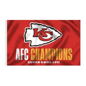 FAST DELIVERY Custom 3*5 ft Kansas City Chiefs and more football FLAGS Chiefs KC AFC Flag