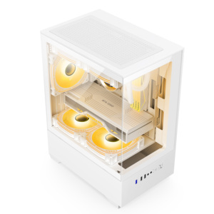 Skyline e-thể thao chơi game máy tính để bàn trường hợp nhỏ đại dương xem kính trong suốt bên 240 nước làm mát USB 3.0 mat-tất cả các kim loại - Product Image 4