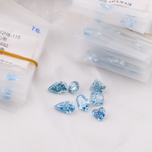 ラボグローンブルー2カラット無認定ルーズダイヤモンドリングペンダントジュエリー作りファンシーカットメーカー卸売価格 - Product Image 3