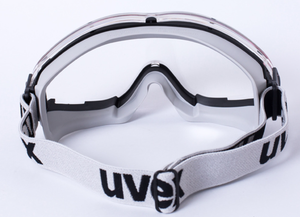 透明な PC メガネ & グレーの安全ゴーグル 曇り止め & 傷防止フェイスシールド 2000 年以降、紫外線から目を保護 - Product Image 5