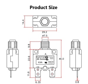 <span class=keywords><strong>Compresseur</strong></span> de moteur manuel, 18 v, 10A, protection de surcharges, <span class=keywords><strong>disjoncteur</strong></span> série kuoyoyo 88 - Product Image 5