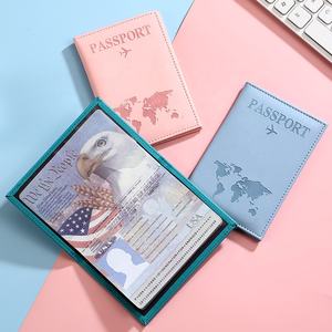 Porta Pasaportes de Cuero PU de Color Sólido a Precio de Fábrica para Viajes, con Logotipo Personalizado, Nuevo Estilo, Delgado y Portátil - Product Image 3