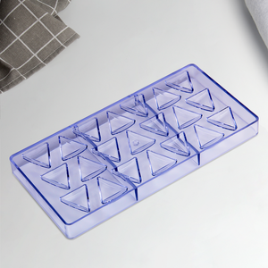 21 cavidades triángulos de plástico en forma de molde para hornear Chocolate <span class=keywords><strong>pastelería</strong></span> postre pastel herramientas para hornear <span class=keywords><strong>y</strong></span> <span class=keywords><strong>pastelería</strong></span> herramientas - Product Image 6