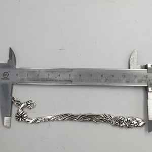 Marcapáginas de pájaro de 120mm, marca de <span class=keywords><strong>Libro</strong></span> <span class=keywords><strong>Tibetano</strong></span>, marcapáginas metálico, artesanía de Metal Zakka, sin níquel y sin plomo - Product Image 3