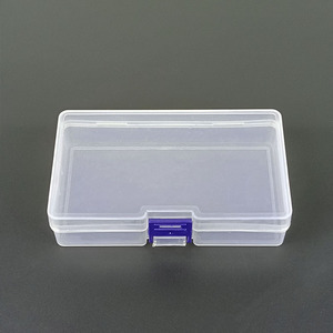 Rectangular Transparent Storage <b>Box</b> 14.4x8.4x3.4cm PP Material Desktop Organization <b>Small</b> Accessories Container - Product Image 2