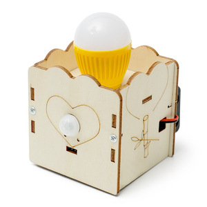 Kit de bricolage DIY : Plateau tournant porte-bonheur pour enfants – Expérience <span class=keywords><strong>scientifique</strong></span> et technologique STEM en métal, plastique et bois - Product Image 5