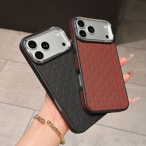 เคสโทรศัพท์มือถือลายตารางหนังแฟชั่น สำหรับ iPhone 17 16 15 pro max ป้องกันรอยนิ้วมือ กันกระแทก TPU ฝาหลังนิ่ม - Product Image 2
