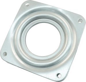 Plateau tournant moderne en métal carré à roulement à billes pour meubles de salle à manger et de salon (2, 3, 4, 6 roues) - Product Image 1