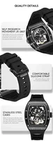 Montre homme personnalisée avec logo, nouvelle montre automatique mécanique étanche, montre de mode automatique mécanique R Y K -A- R D