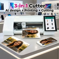 Mesin Printer dan Pemotong 2-in-1 Presisi Tinggi yang Dapat Disesuaikan untuk Film Hidrogel TPU/EPU Jam Tangan Pintar Ponsel Tablet PC