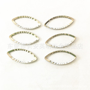 Fermoir creux en forme d'œillet en acier inoxydable Wise pour la fabrication de bijoux, accessoires pour bracelets DIY, 38 mm, couleur argent - Product Image 3