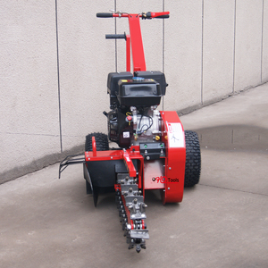15HP Petrol Powered Construction High Performance Hand Mini Power Trencher <b>Walk</b> Behind Digger Self Propelled <b>Machine</b> - Product Image 1