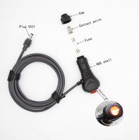 Câble d'alimentation pour allume-cigare de voiture Starlink avec interrupteur vers DC 5521 pour Starlink Mini DC 5.5 X 2.1mm Câble de charge