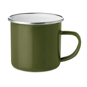 Tazza in metallo smaltato argentato, merchandising personalizzato - Product Image 2