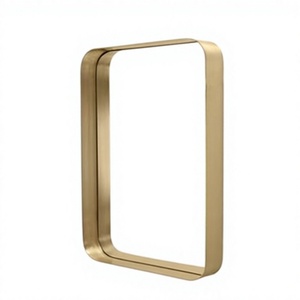 Modern Framed Wall <b>Mirror</b> <b>gold</b> Finish Rectangular Decorative Glass Surface for Home Hotel Decoration - Product Image 2