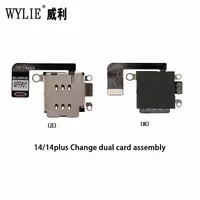 Cable flexible Wylie eSim modificado para doble tarjeta SIM para IP 14/14 Plus, herramientas de reparación para cambiar la bandeja de ranura de doble tarjeta SIM.