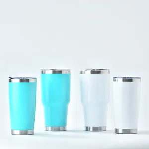 Customization Logo and Color Changing Coffee Tumbler with Lid and Straw Food Grade 18/8 Stainless Steel Water Bottles Gym Cups