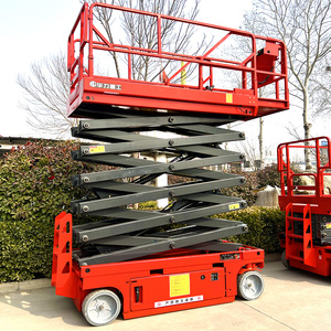 Mini vehículo autopropulsado de 320KG de fábrica, elevador de tijera de plataforma hidráulica Skyjack de rueda pequeña automotriz para coche - Product Image 5