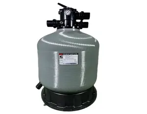 Système de traitement de l'eau de piscine de filtre à sable de montage supérieur en fibre de verre à usage commercial ou domestique