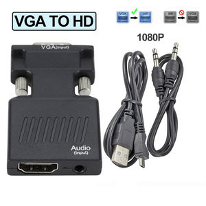 Convertidor compatible con <span class=keywords><strong>VGA</strong></span>, cable <span class=keywords><strong>de</strong></span> audio <span class=keywords><strong>de</strong></span> 3,5 mm, <span class=keywords><strong>PS4</strong></span>, PC, portátil, monitor <span class=keywords><strong>de</strong></span> TV, proyector, <span class=keywords><strong>adaptador</strong></span> macho <span class=keywords><strong>VGA</strong></span> <span class=keywords><strong>de</strong></span> 1080P HD, fabricado en China continental - Product Image 2