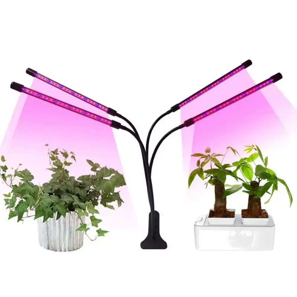 EVERIGNITE lampu LED tanaman, 12w klip penumbuh tanaman Led untuk tanaman dalam ruangan