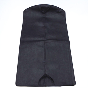 Logotipo personalizado impreso a prueba de polvo viaje colgante traje vestido, abrigo ropa cubre bolsas de ropa con asa de cuero/ - Product Image 2