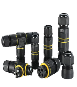 Connecteur de câble à trois fils encastré étanche pour extérieur, à trois voies, droit, à trois fils - Product Image 6