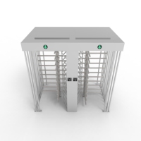 Torniquete de Altura Completa RFID de Acero Inoxidable para Control de Acceso en Exteriores con Protección IP54 y Operación Bidireccional para Estadios