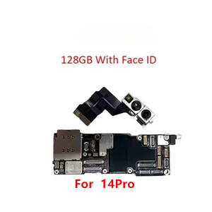 Nouvelle carte mère compatible avec <span class=keywords><strong>iPhone</strong></span> 14, 14 Pro, 14 Pro Max, débloquée en réseau complet, sans réparation, sans verrouillage <span class=keywords><strong>iCloud</strong></span>, avec Face ID - Product Image 2