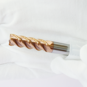 HRC55 <strong>Copper</strong> Color <strong>End</strong> <strong>Mill</strong> Drill Reamer Carbide Taper Tungsten Steel Carbide Chamber Spiral groove Reamer 3mm - Product Image 4