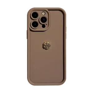 Iphone coque de téléphone Silicone accessoires de téléphone portable coin bord pare-chocs étui Opp sac Tpu 2024 chaud nouveau frais et Simple pour Iphone