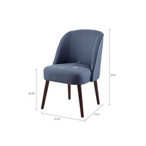 DB Bexley Contemporary Dining <b>Chair</b> with Rounded Back Light PU Leather for <b>Living</b> <b>Rooms</b> Restaurants and Home Office - Product Image 6
