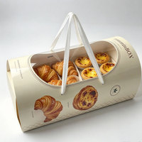 Boîte en carton rigide personnalisée pour aliments, emballage de boulangerie, pâtisseries, pain, sushis, vente en gros