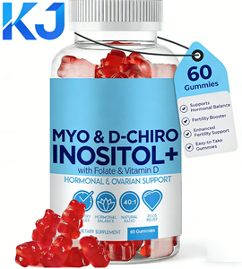 Gummies personnalisables OEM Myo & <span class=keywords><strong>D</strong></span>-Chiro Inositol Plus avec Folate et <span class=keywords><strong>Vitamine</strong></span> <span class=keywords><strong>D</strong></span>, rapport 40:1 pour le soutien hormonal et ovarien des femmes - Product Image 1