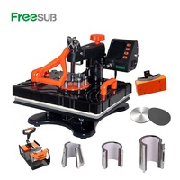 Presse à chaud Freesub 8 en 1, machines à presser à chaud pour t-shirts, chapeaux/casquettes, tasses P8100-8
