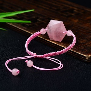 Offre Spéciale bracelet en pierres précieuses naturelles guérisseur pierre hexagone bracelets de quartz clair - Product Image 2