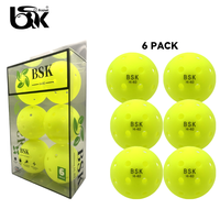 Lot de 12 balles de pickleball rotatives en PE, haute qualité, durables, résistantes aux fissures, écologiques, pour divertissement en extérieur par temps froid