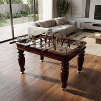 Table de baby-foot vintage rétro en bois massif, jeu de football de table classique pour la maison, le bar ou la salle de jeux