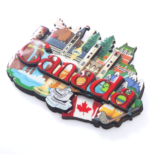 Mdf <strong>Fridge</strong> <strong>Magnet</strong> Custom Logo Laser Cut Uv Printing Veneer Sticker Personalized Home Decor - Product Image 2