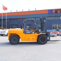 Chariot élévateur diesel de 10 tonnes FD100, marque chinoise réputée, état neuf, haute performance