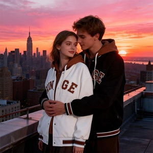 Nouvelle Collection 2026 : Blouson Bomber Varsity Homme Hiver Personnalisé avec Logo Brodé 3D en Chenille – Qualité Supérieure, Style Streetwear - Product Image 3