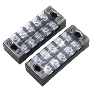 TB-2505 Terminal Blocks 600V 25A 5P Dual Rows 5 Position Wire Terminal Three Level Terminal Blocks Block Connector