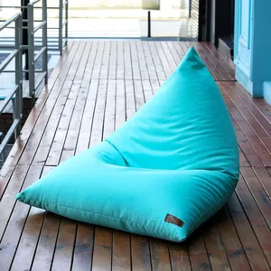 Personnaliser Resort Hôtel <span class=keywords><strong>Piscine</strong></span> Camping Triangle Paresseux Pouf Sofa Ensemble Premium Imperméable Extérieur Tissu Pouf Pouf <span class=keywords><strong>Coussin</strong></span> - Product Image 2