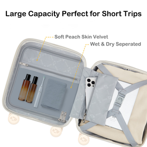 Maleta <span class=keywords><strong>de</strong></span> <span class=keywords><strong>Mano</strong></span> MGB <span class=keywords><strong>de</strong></span> 14 Pulgadas para Debajo del Asiento, Maleta <span class=keywords><strong>de</strong></span> Viaje <span class=keywords><strong>de</strong></span> 16 Pulgadas para PC, con Candado TSA, Ligera, Pequeña y Mini - Product Image 2